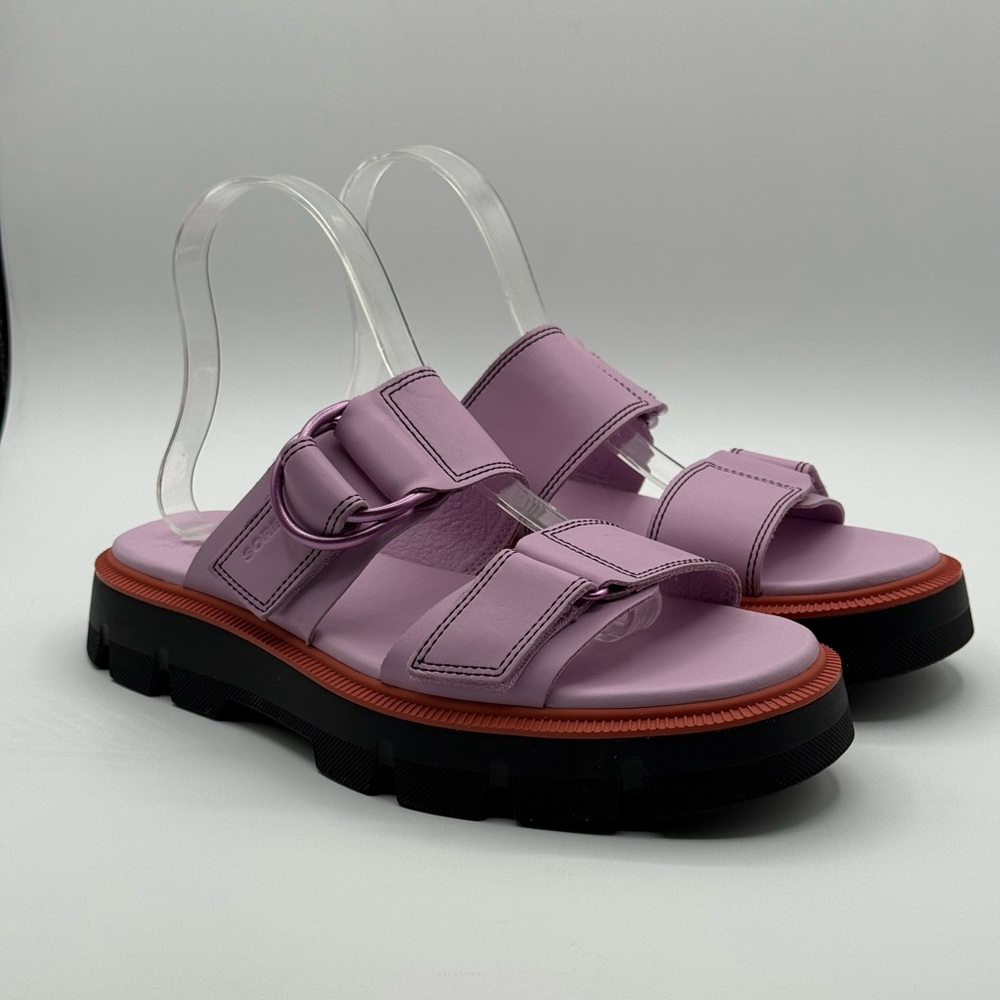 SOREL Rein CB Platform Slide Adjustable Hook & Loop Straps Sandal Size 9 - Picture 8 of 17